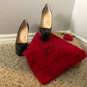 NEW Christian Louboutin Daffodile Kid Leather, Size 36, Black